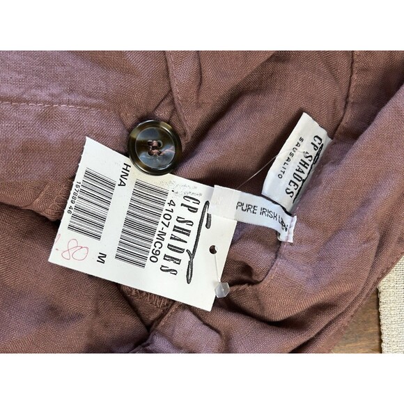 CP Shades NWT Button Down Tunic Pure Irish Linen Sz M‎ - Picture 5 of 5